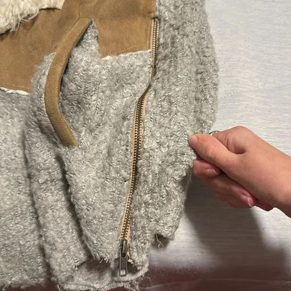 Saturday Sunday Anthro moto faux suede vest XSP $210 - Picture 8 of 10